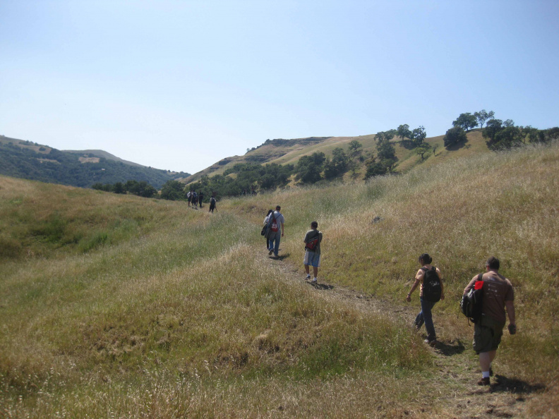 reaching the top of the hill